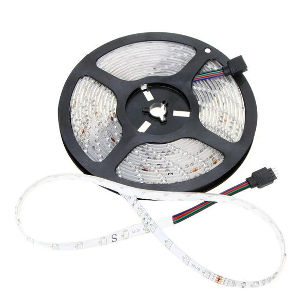 Tiras RGB LED Strip Light Impermeable 5M SMD 3528 300 LED/ROLLE + 44 Cayos Controlador remoto + 12V 2A Fuente de alimentación US EU UK Au Plug Party