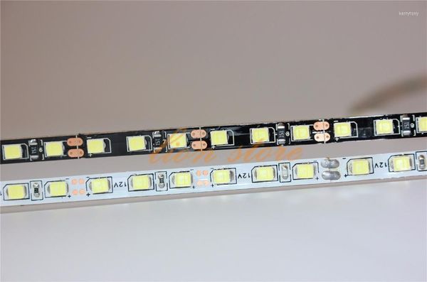Bandes PCB blanc/noir, 4mm 5mm de largeur, 2835 SMD, bande lumineuse Led Flexible 4000K NW 120led/m DC12V, ruban non étanche de 5m