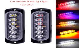Stroboscope avertissement Light 1224V 6led Trucks Ambulance Lamp UltraHin Car LED Side Marker Police Flash Emergency Light1989279
