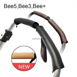 Wandelwagen Accessoires Handvat Cover voor Bugaboo Bee3 Bee5 Bee + Armsteun Pu Lederen Beschermhoes Cover met Rits L230625