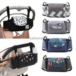 Kinderwagen Zak Kinderwagen Organizer Baby Accessoires Bekerhouder Cover Pasgeborenen Trolley Draagbare Reizen Auto Zakken Voor Rijtuigen Universele L230625