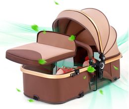 Kinderwagen kan zitten, liggen, licht opvouwen, hoge landschapsschokabsorptie, tweerichtings pasgeboren kind baby245Q