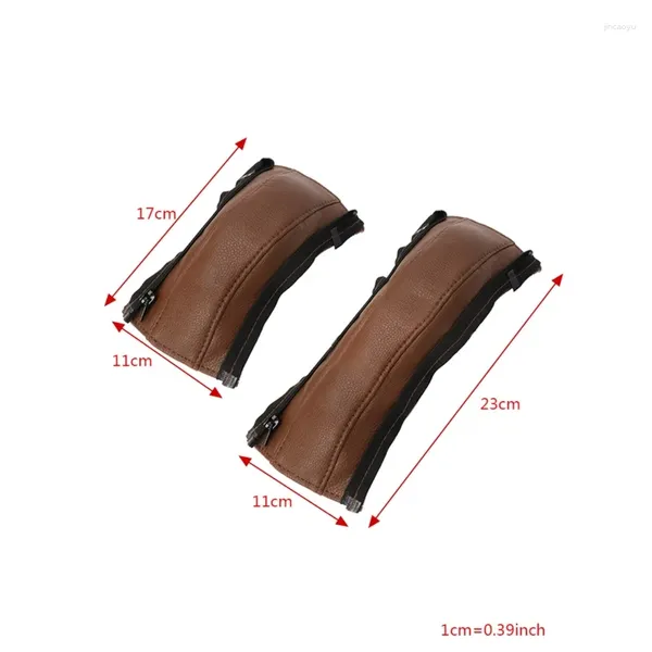 Piezas de cochecito 4 unids/set accesorios para cochecito cubiertas de cuero mango sillas de ruedas reposabrazos de bebé protector de Pu para funda Pr