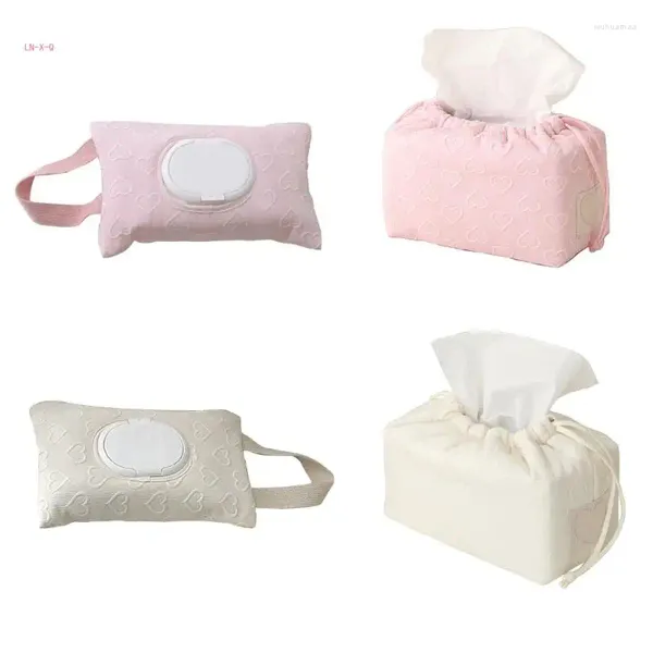 Pièces de poussette 51ba Boîte de tissus Pruisible Organisateurs de lingette amovible Bag à couches en papier de serviette