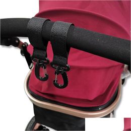 Stroller onderdelen accessoires 2pcs stevige accessoire hooks rolstoel Pram Bag Hook Baby Strollers Shop Clip AccessoriesStroller Drop Dhun5