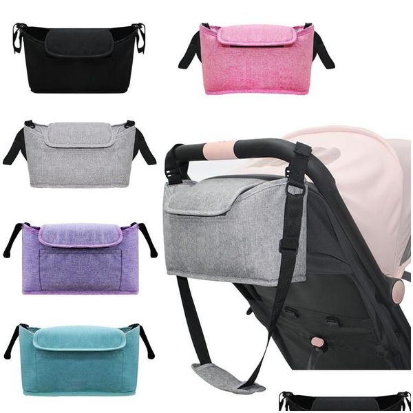 Poussette Pièces Accessoires Bébé Sac Momie Organisateur Nappy Diaper Carriage Par Landau Panier Panier Crochet Femmes Shoder Drop Delivery Kid Dhy3J