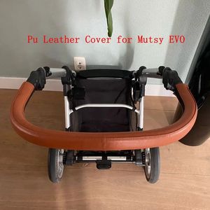 Pièces de poussette accessoires housses de poignée en cuir pour bébé pour Mutsy Evo landau pare-chocs étuis de protection accoudoir barre de chariot 231127