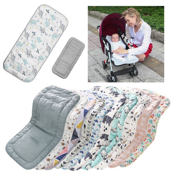 Pièces de poussette accessoires siège bébé coton confortable doux enfant chariot tapis infantile coussin Buggy Pad chaise landau voiture né poussettes 230202