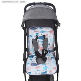 Pièces de poussette accessoires Baby Poustre en coton Absorption de choc épaisse pava coréen Bébé poussette PAD DINGING PADLE PADLE PAD Q240416
