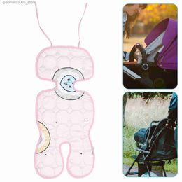 Wandelwagenonderdelen accessoires baby kinderwagen kussen kussen ijs zijden gekoelde zomer latex stoel koeling slaapkussen kussen baby kinderwagen Q240416