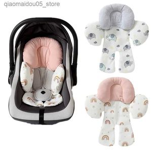 Pièces de poussette accessoires Baby Poustreur Perg-in Plug-in Baby Soutrage Cushion Accessoires Baby Head and Neck Support PAD Q240416