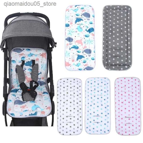 Coucheur Pièces Accessoires Bébé poussette coton confortable coton coussin chaise chaise voiture poussette accessoires Q240416