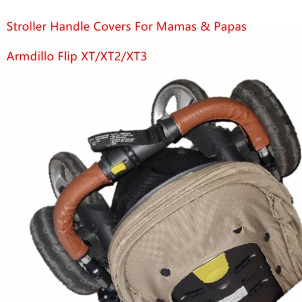 Piezas de cochecito Accesorios Fundas de cuero para Mamas Papas Armdillo Flip XT / XT2 / XT3 Cochecito Cochecito Manija Funda Reposabrazos Funda protectora Accesorios 230821