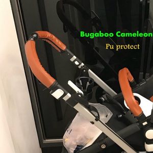 Accessoires de pièces de poussette Penutup Pegangan Kereta Bayi pour Bugaboo Cameleon 1 2 3 Plus Aksesori Casing Pelindung Pu Sandaran Tangan Kustomisasi 230907