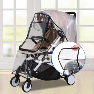 Stroller onderdelen accessoires Regenomslag Waterdicht PVC Anti-UV stofdicht voor kinderwagen Algemene windwind Wind Positiekantier Raincoatstroller