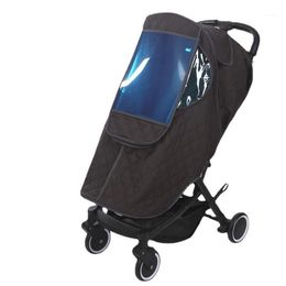 Wandelwagen onderdelen accessoires verdikte fluwelen weerbestendig deksel voor baby herfst en winter warmte kinderen winddicht regendicht