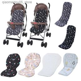 Stroller -onderdelen accessoires Universal Baby Stroller High Backlest Cushion Q240416