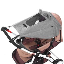 Pièces de poussette Accessoires Accessoires universels pour poussette de bébé Pare-soleil Protection UV Pare-soleil Chariot Canopy Cover pour landaus Nourrissons Siège auto Pare-soleil 230621