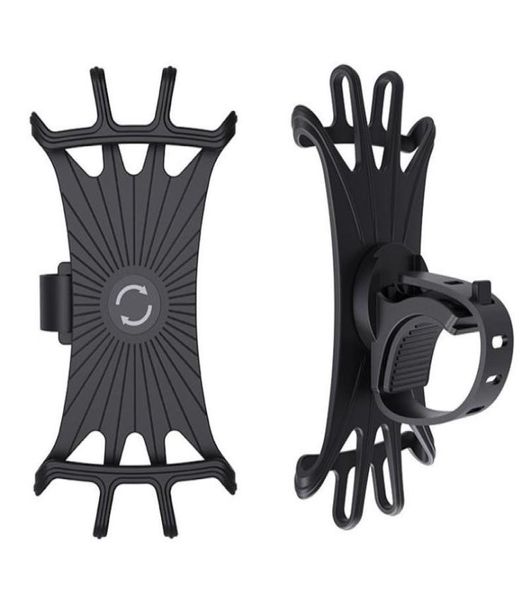 Accesorios de piezas de cochecito de bicicleta universal soporte para teléfono móvil silicona motocicleta soporte soporte de soporte de soporte de soporte 5391565