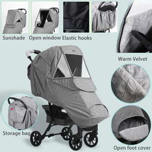 Stroller Parts & Accessories Universal Thicken Rain Cover Waterproof Wind Dust Shield Baby Pushchair Pram For Strollers