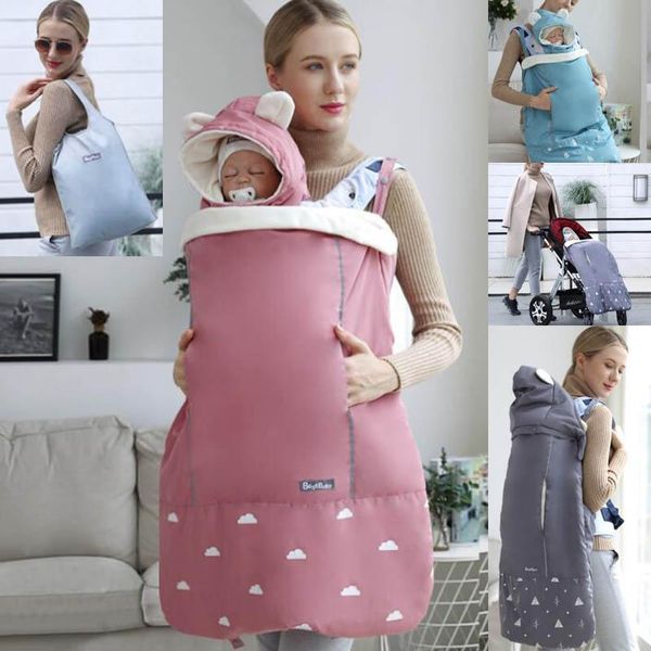 Poussette Pièces Accessoires Chaud Porte-Bébé Cape Manteau Couverture Hiver Kangourou Infant Coupe-Vent Sangle Câlin Couette Pour Taille Tabouret Accessori