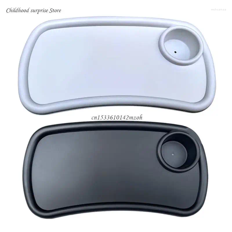 Stroller Parts Baby Cup Holder Catcher Universal Dinner Table Tray Plate For Toddler Infant Black/White Dropship