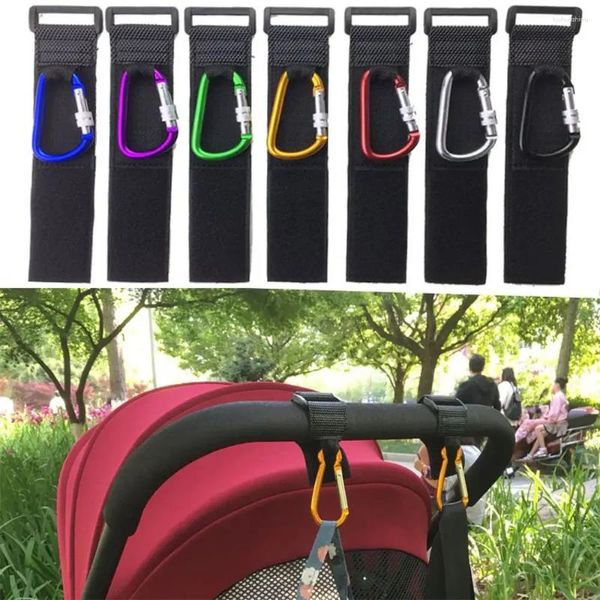 Piezas de cochecito de bebé, gancho para cochecito, bolsas de pañales, carrito multiusos para silla de ruedas, mosquetón, soporte, organizador de compras, accesorios