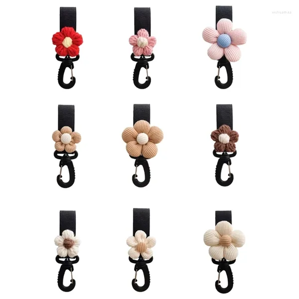 Porte-pièces Baby Hook Wheyland Sac Organisateur Organisateur Clip Pram Hangle Carton Carton Flower Charm Infant Cart Decoration