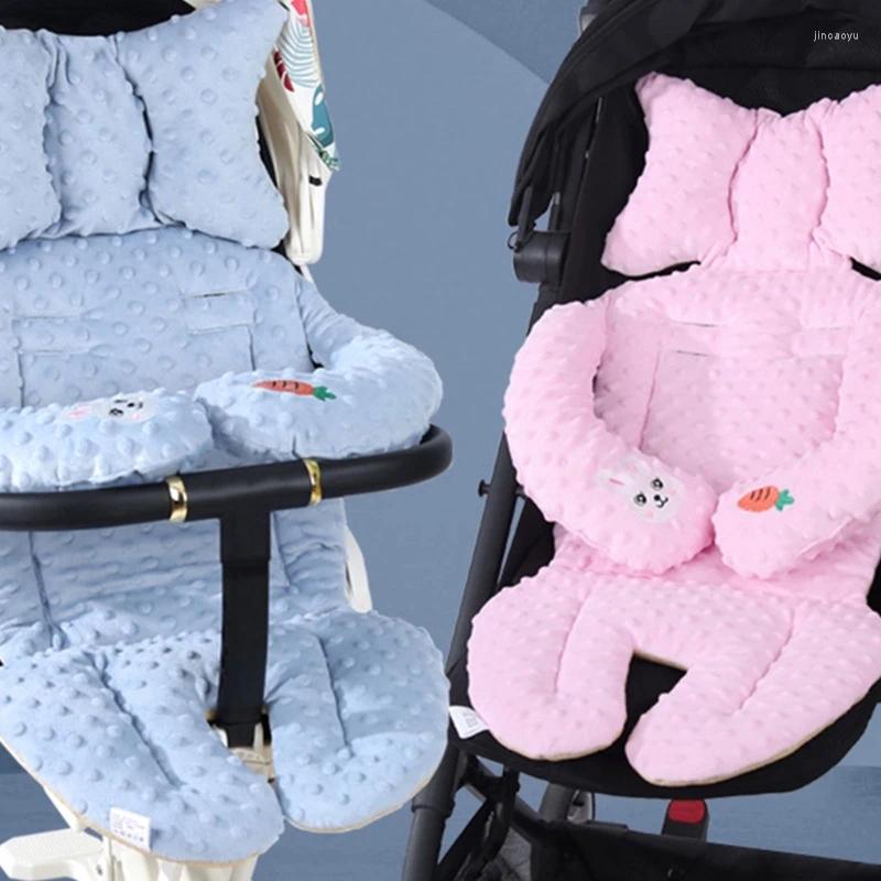 Barnvagnsdelar baby foder bilkroppsstöd kudde anti slip pad pram broderi