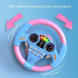 Piezas de cochecito simulación para bebés conductor asiento trasero educación temprana regalos de juguete CO piloto volante
