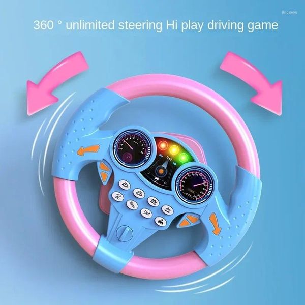 Pousseurs Parties Baby Simulation Drive Car siège arrière Early Education Tout Gift Child Co Pilot Wheel Wheel