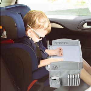 Porte-pièces Carte de dessin de voiture Sac de rangement de jouets pour enfants Table des accessoires de voyage de siège arrière