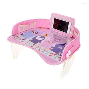 Pièces de poussette dessin animé Multifonctional Car Child Safety Seat Baby Eating Table Drawing Tray Tray Infant Accessoires