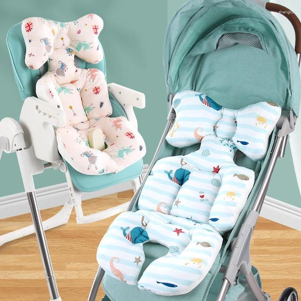 Pièces de poussette, tapis de chariot pour enfant, coussin doux et respirant pour bébé, coussin de Buggy en tissu de qualité supérieure, accessoires confortables