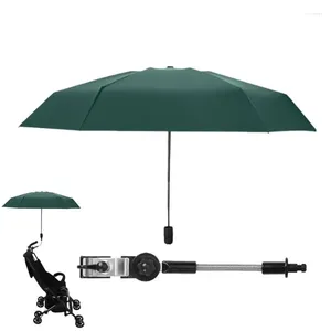 Clip de pièces de poussette sur chaise Umbrella Clamp-on 360 Ajustement de la nuance de soleil ajusté Parasol Upf 50 Clip-on pour