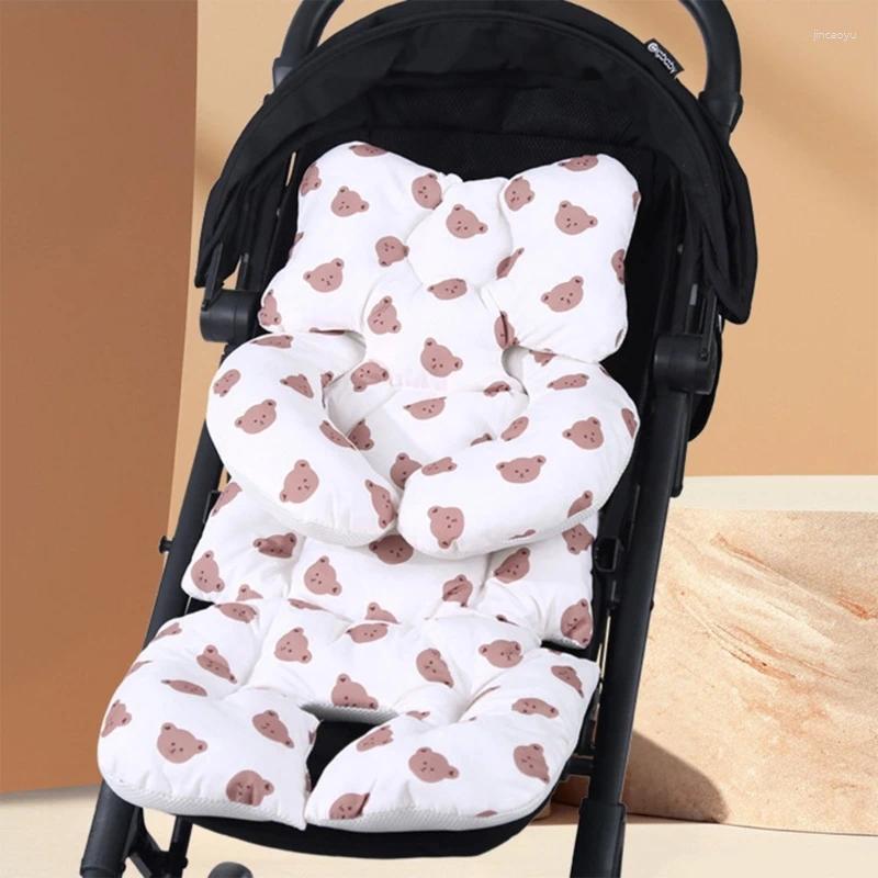 Stroller Parts Comfortable Baby Cushion Infant Body & Head Support Chusion Soft Pad Cotton Liner For Borns And Toddlers