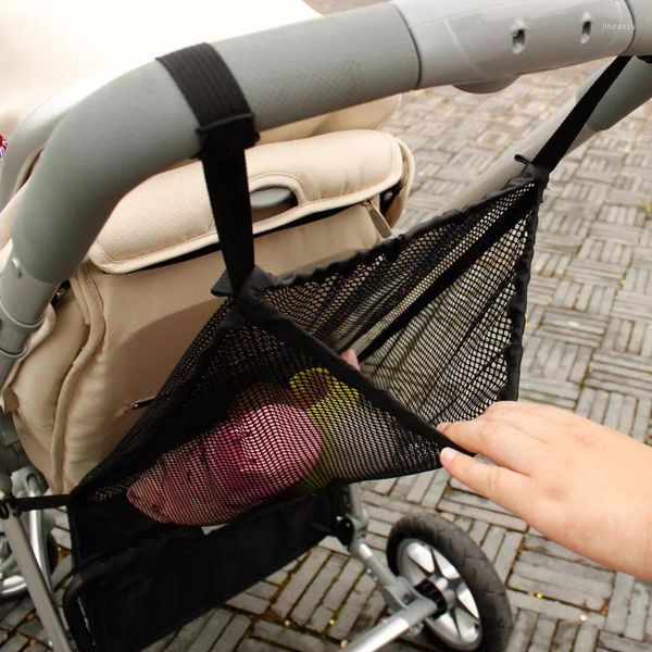 Piezas de cochecito, venta directa, carrito de bebé, organizador de red, bolsa de almacenamiento, accesorios para colgar pañales, Buggy