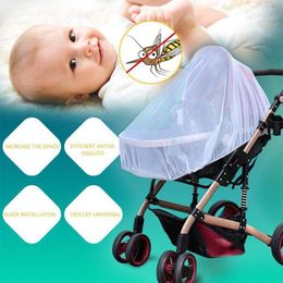 Pi￨ces de poussette Accessoires de protection de type ￩lastique pour enfants chariot d'￩t￩ ￠ couverture compl￨te moustique net baby chariot