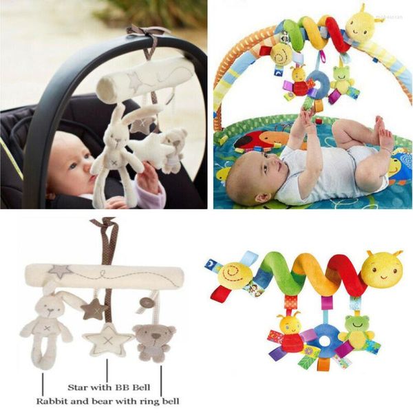 Pièces de poussette mode bébé et fille jouets Jingle voyage pendentif sièges de voiture musique spirale berceaux belles activités accessoires