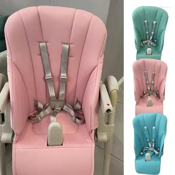 Housses de remplacement de coussin de chaise haute, pièces de poussette, tapis avec Protection d'entrejambe pour siège de salle à manger, housse en cuir PU pour bébé