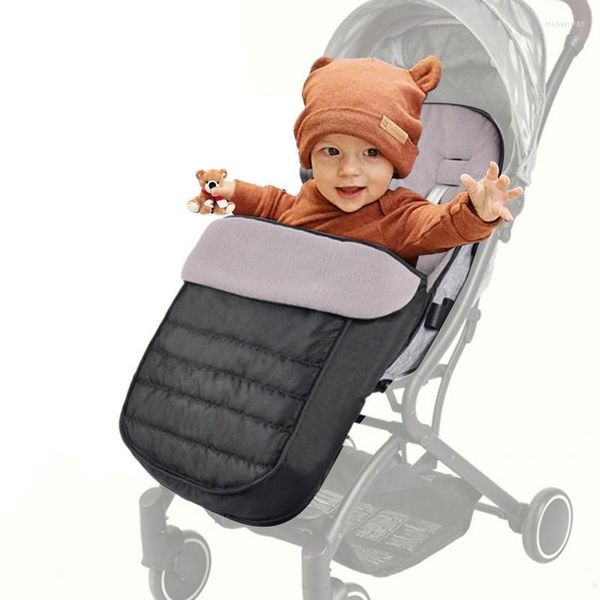 Poussette pièces bébé sac de couchage universel chaud pied couverture panneau avant amovible pour né
