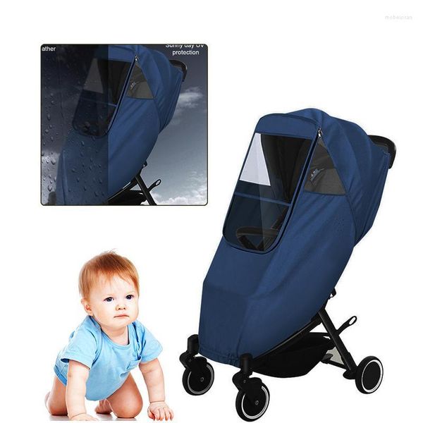 Piezas de cochecito para niños, cubierta de lluvia para bebé, paraguas impermeable, protector contra el viento, mosquitera, cochecito, impermeable completo