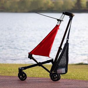 Pièces de poussette grande capacité, filet de poche pour bébé, Buggy, sac de transport suspendu de couleur unie, accessoires en maille