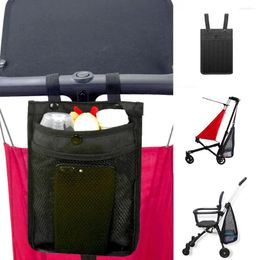 Porte-pièces Mesh Baby Net Pocket Couleur Couleur Pram Pramg Pramg Pramg Hanging Carriage Bag Triangle Accessoires Organisateur