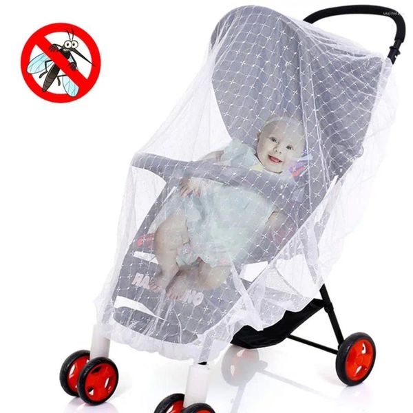 Piezas de cochecito Mesh Camino al aire libre Cubierta completa Netting Pushing Protection Baby Net Cuna de buggy Mosquito