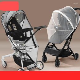 Pièces de poussette Mosquito Net chariot à insectes Mesh Mesh Baby Protective Car Accessories Walking Artefact Pliage