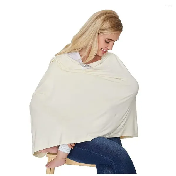 Porte-poussette Pièces multi-fonctionnaires Confidentialité Mallaitement maternel Musline Protection de soins infirmiers Couvoir de couleur Couleur continue bébé Poncho