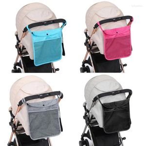 Wandelwagenonderdelen Practical Trolley Bunch Net Pocket Baby Mesh Bottle Diaper Storage Bag