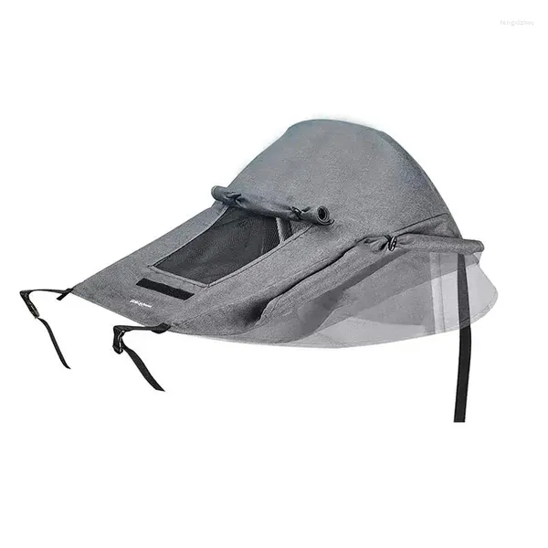 Pièces de poussette Pram Sunshade Sun Cover pour et la pluie Blackout Blackout Anti-UV Protection Topy avec