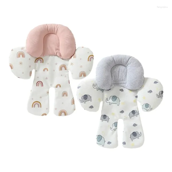 Pièces de poussette Soft Support Carte de voiture pour nourrissons Coussin de bébé respirant avec un soutien au cou pour un confort durable